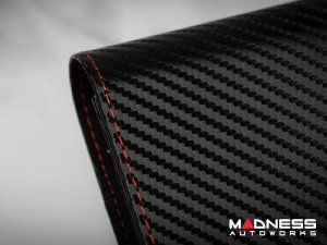 Document Holder - Alfa Romeo Logo - Carbon Fiber Finish